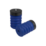 One-piece unit attached on one side used as an upgrade to factory bump stops