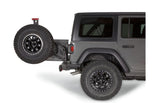 Mounts To Elite Rear Bumper; Up To 40 Inch Tire; Black; Steel; Direct-Fit
