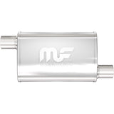 Straight-Through Performance Muffler; 2.25in. Offset/Offset; 4x14x9 Body