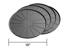 Load image into Gallery viewer, 12_inch_Black_BestCoaster_with_Dimensions.jpg
