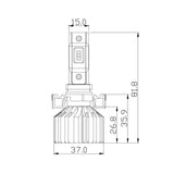PSX24W;100% Fitment;Compact and Powerful;Patented Thermal Management
