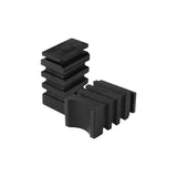One-piece unit attached on one side used as an upgrade to factory bump stops