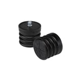 One-piece unit attached on one side used as an upgrade to factory bump stops