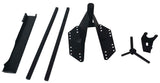 Tailgate Mounted 36 In Max Tire Size Textured Black Steel W/3rd Brak Light Reloc